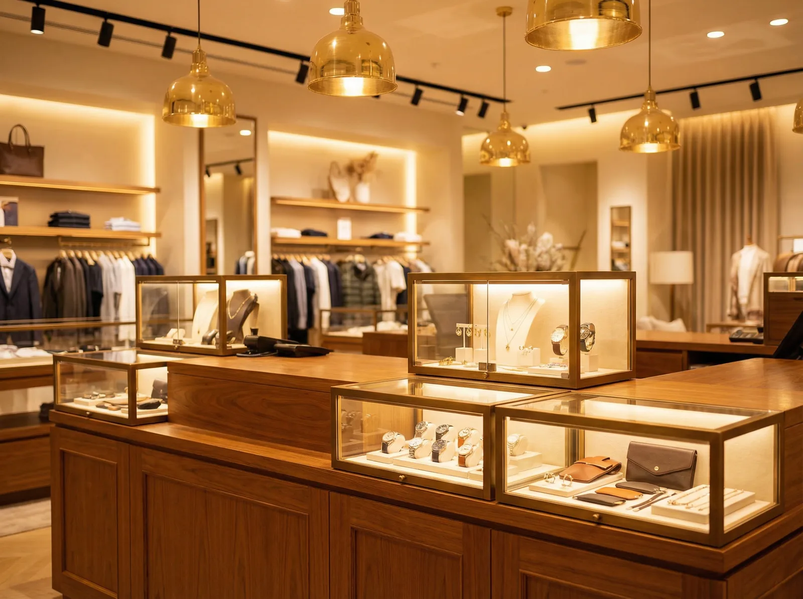 Countertop glass display case