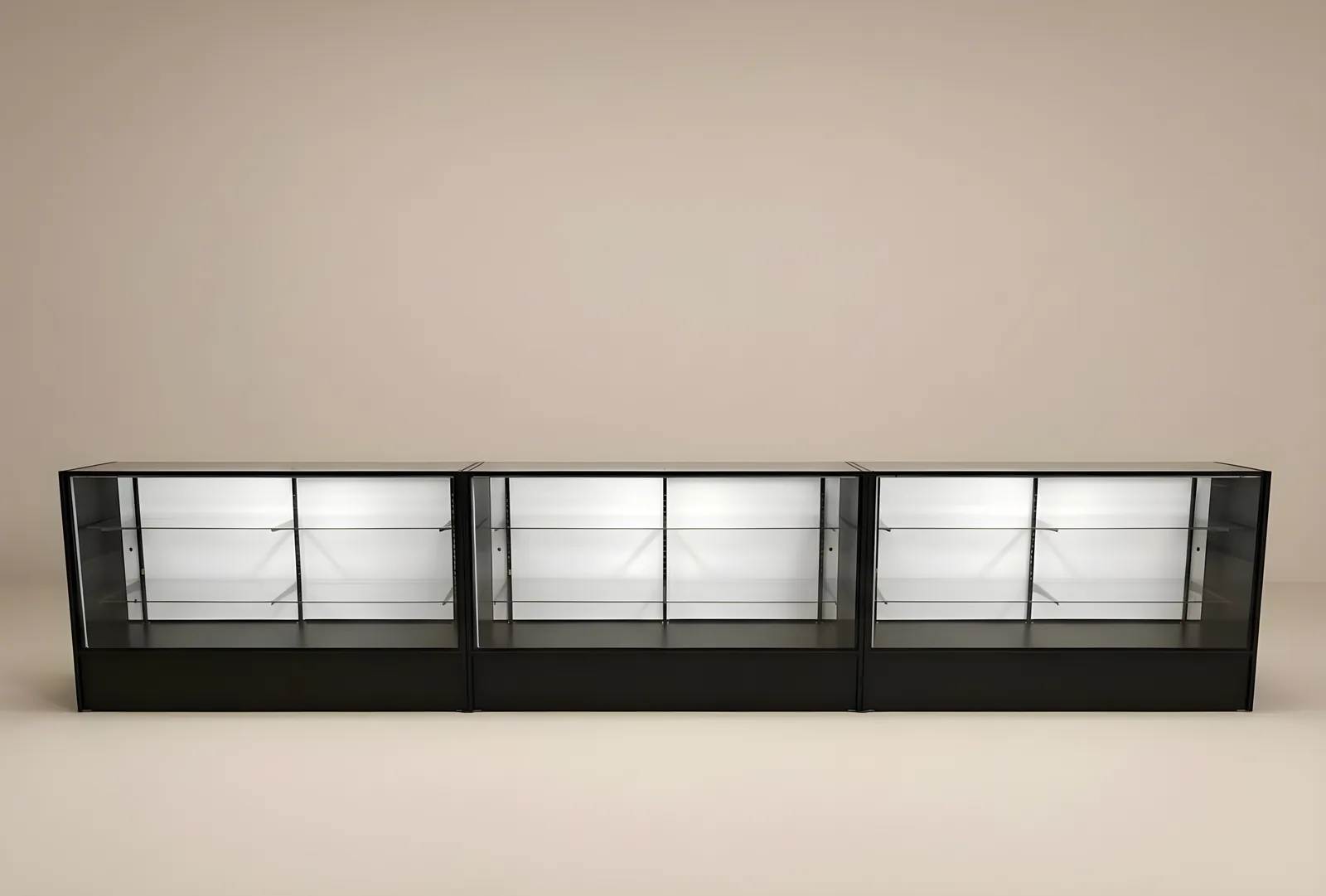 Full Vision Display Case - Display Cases | Professional glass showcases by TX Store Fixtures
